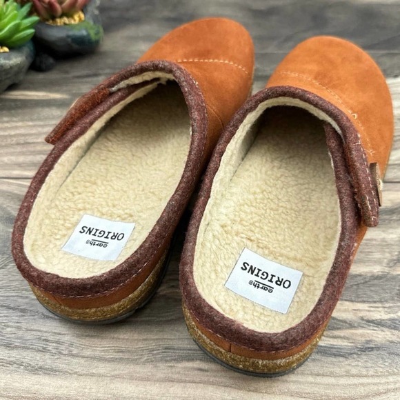 NIB Earth Origins Ezra 8 39 Acorn Brown Slip On Clogs Suede - Picture 8 of 11